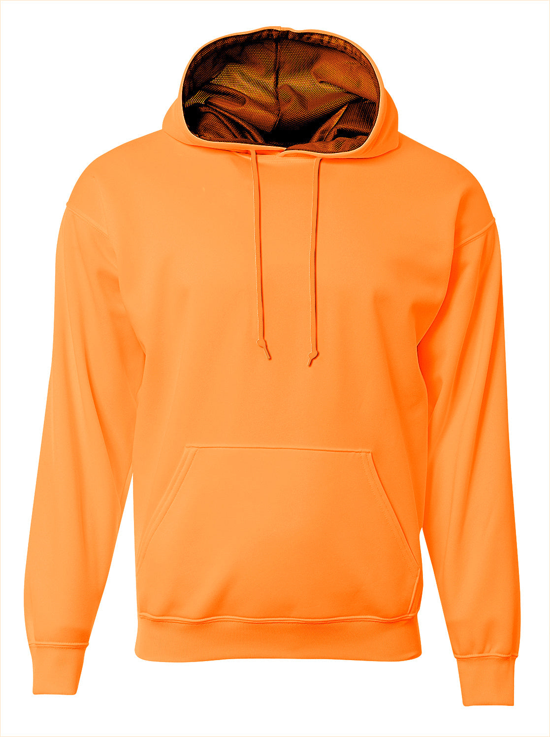 A4 Nb4279 Sprint Fleece Hoodie - Safety Orange - Xs