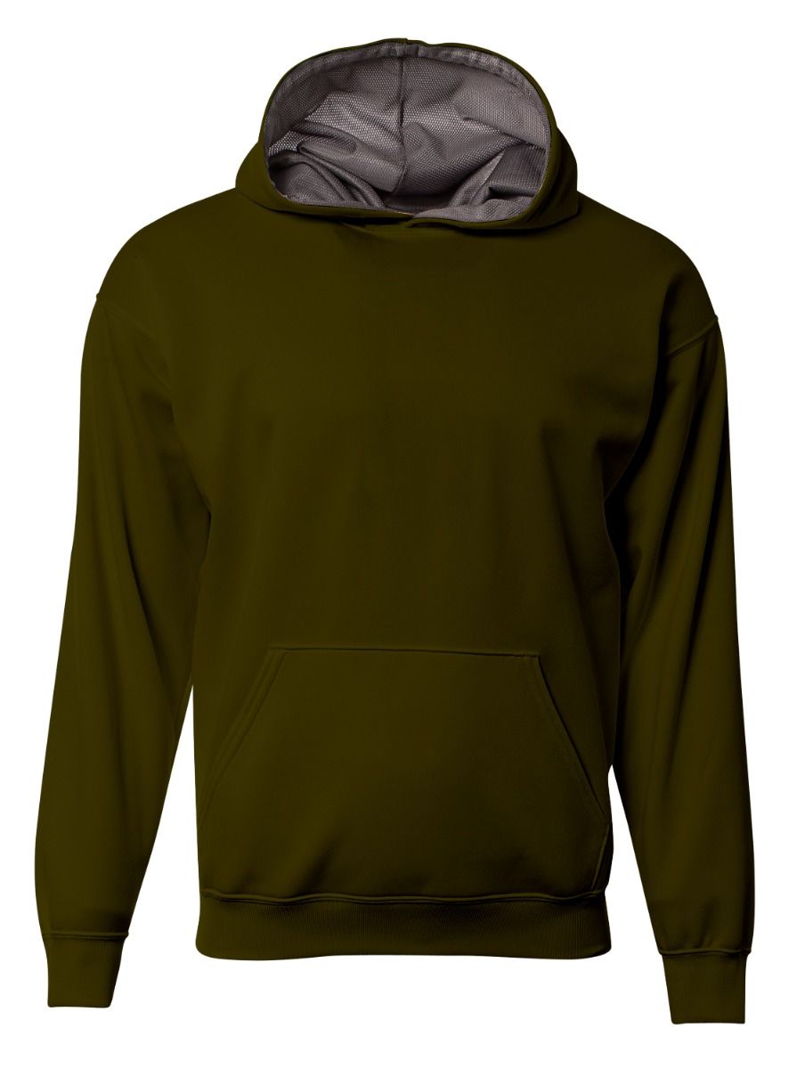 A4 Nb4279 Youth Sprint Hooded Sweatshirt - Graphite