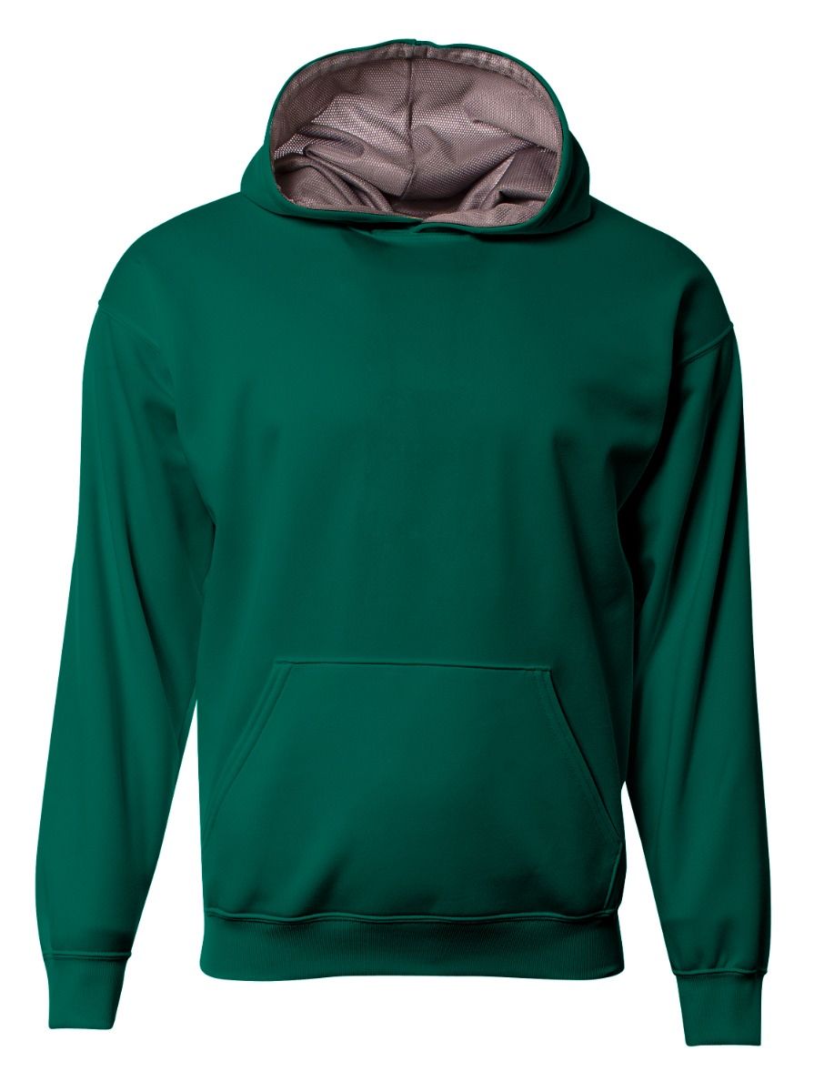 A4 Nb4279 Youth Sprint Hooded Sweatshirt - Graphite