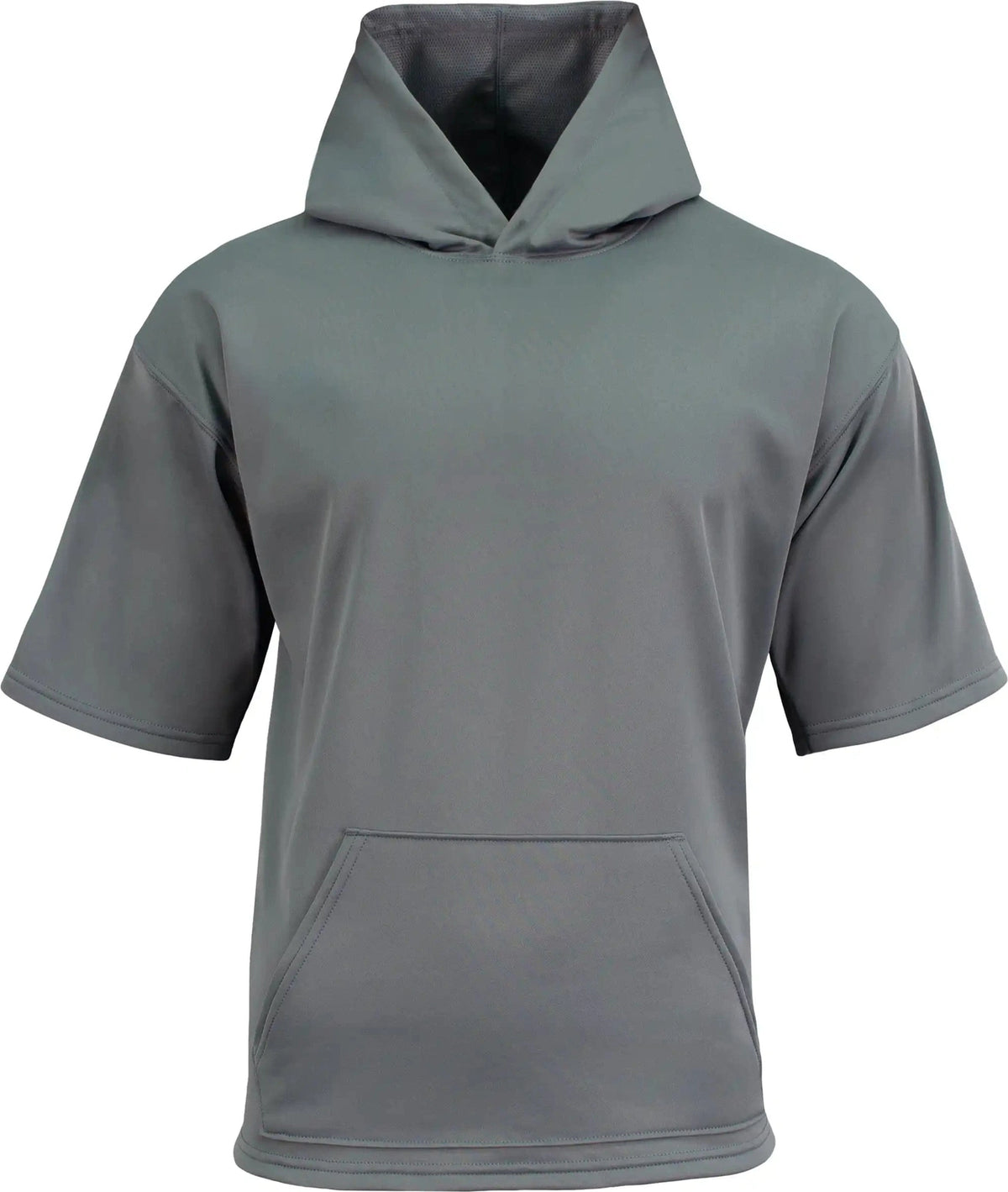 A4 Nb4281 Youth Sprint Short Sleeve Fleece Hoodie - Graphite - Dark Gray / Xs