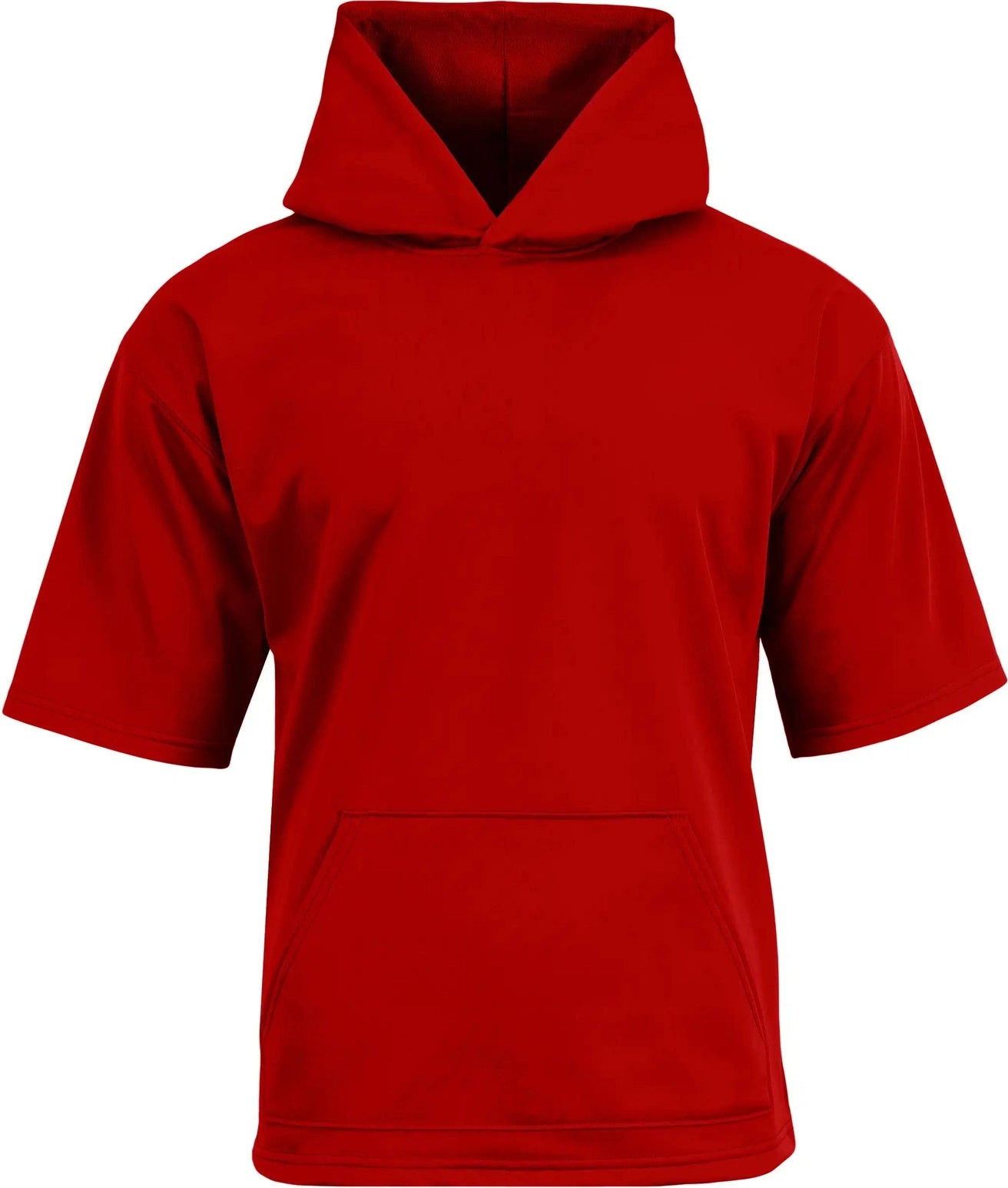 A4 Nb4281 Youth Sprint Short Sleeve Fleece Hoodie - Scarlet - Scarlet / Xs