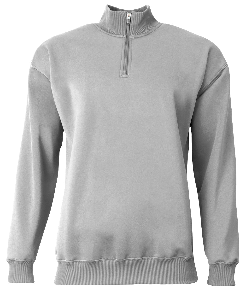 A4 Nb4282 Youth Sprint Fleece Quarter Zip - Silver - Xs