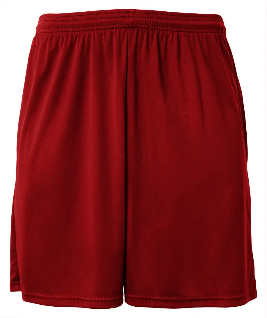 A4 Nb5065 Youth Cooling Short with Pockets - Scarlet - Red / Xs