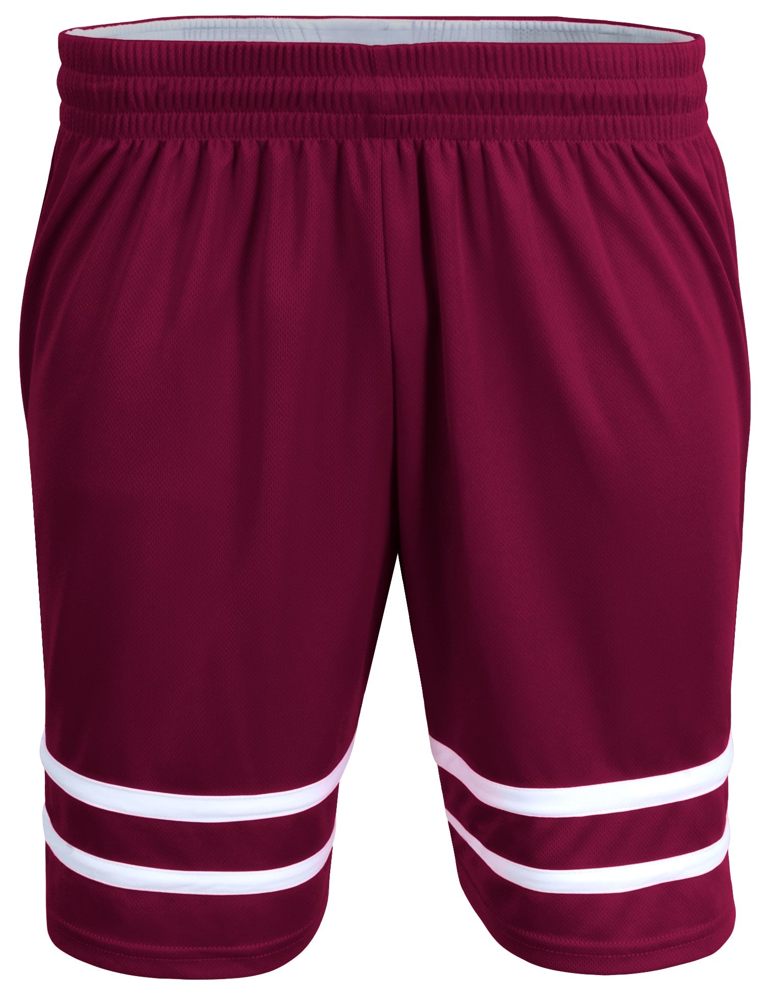 A4 Nb5091 Youth Mvp Reversible Basketball Shorts - Maroon White - Red-maroon / Xs
