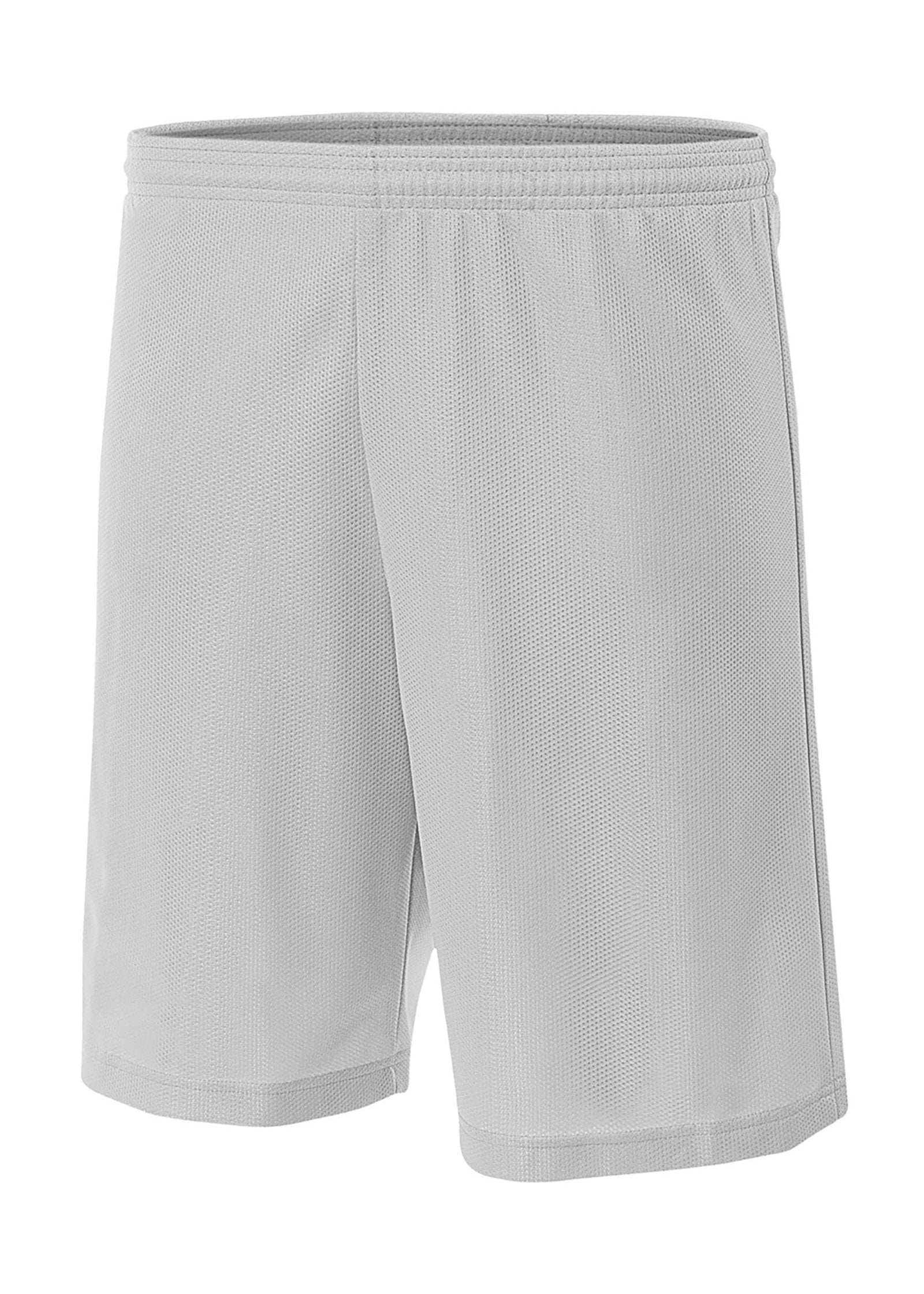 A4 Nb5184 Youth 6’’ Lined Micromesh Shorts - Silver