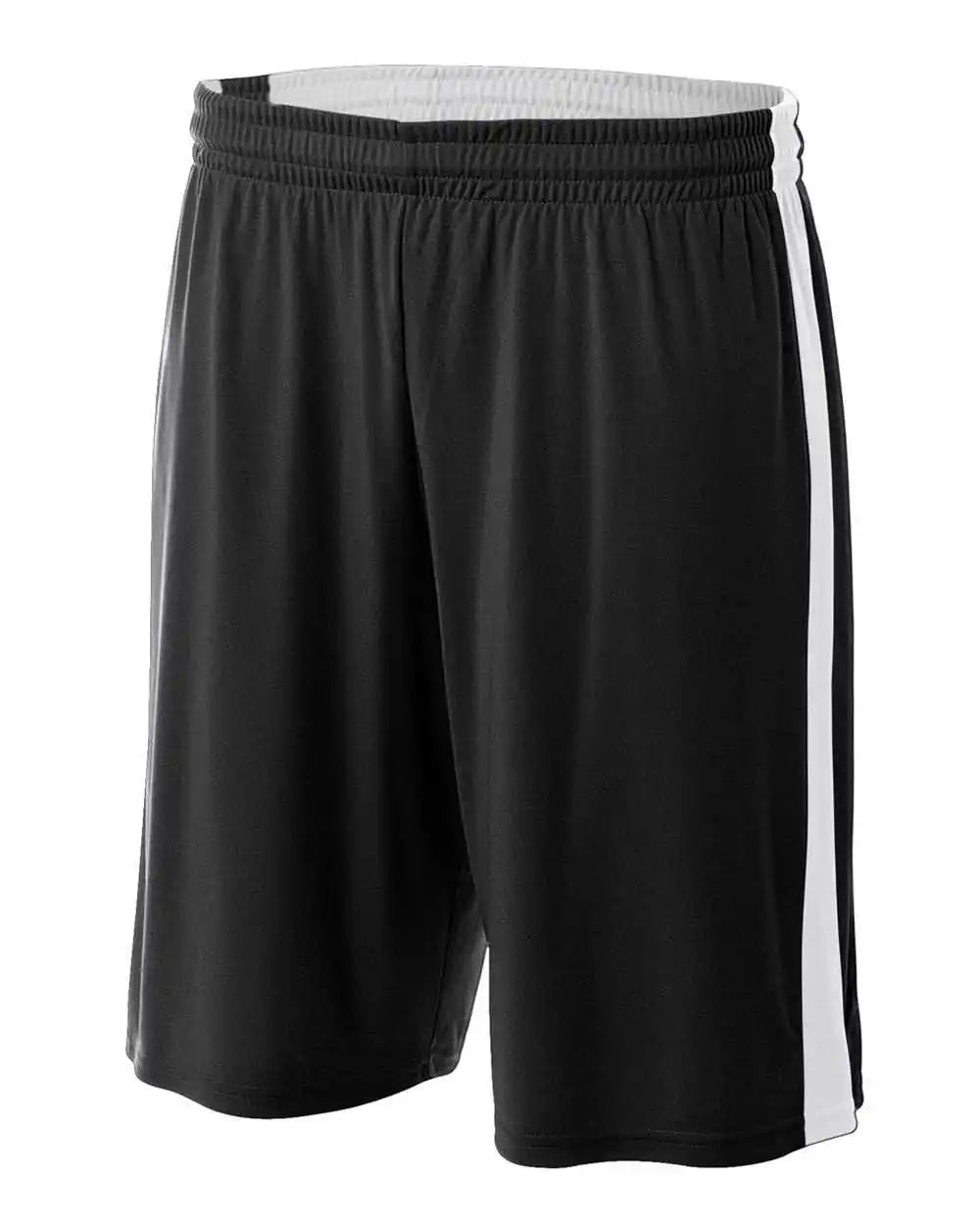 A4 Nb5284 Youth Reversible Moisture Management 8’’ Short Black White