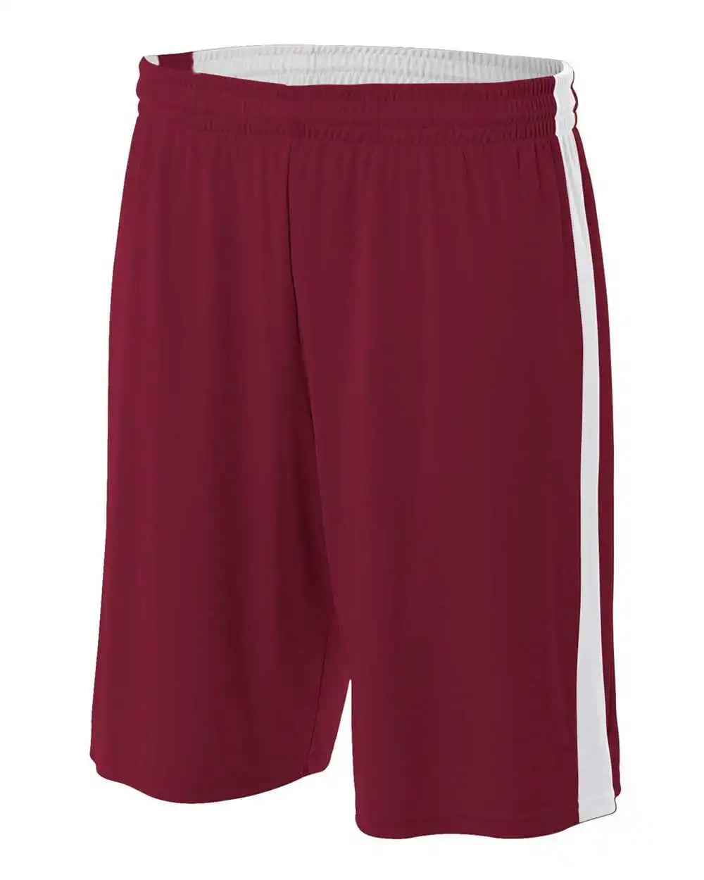 A4 Nb5284 Youth Reversible Moisture Management 8’’ Short - Cardinal White