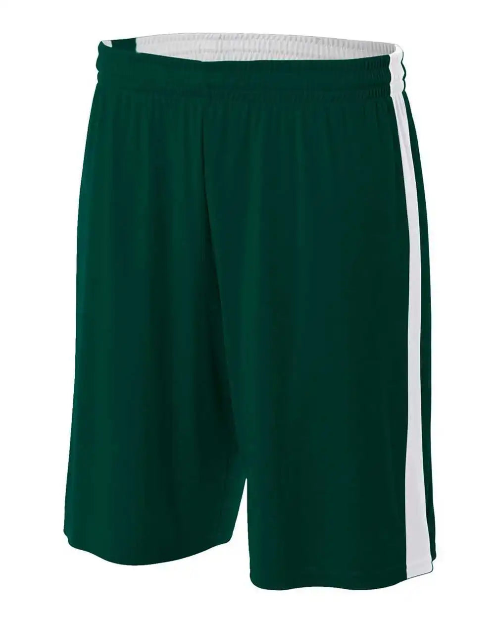 A4 Nb5284 Youth Reversible Moisture Management 8’’ Short - Forest White