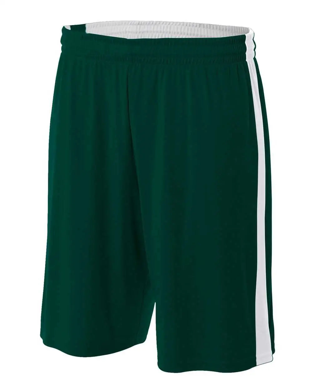 A4 Nb5284 Youth Reversible Moisture Management 8’’ Short - Forest White