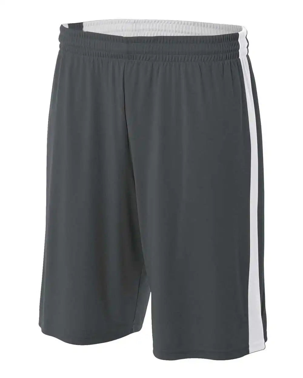 A4 Nb5284 Youth Reversible Moisture Management 8’’ Short - Graphite White