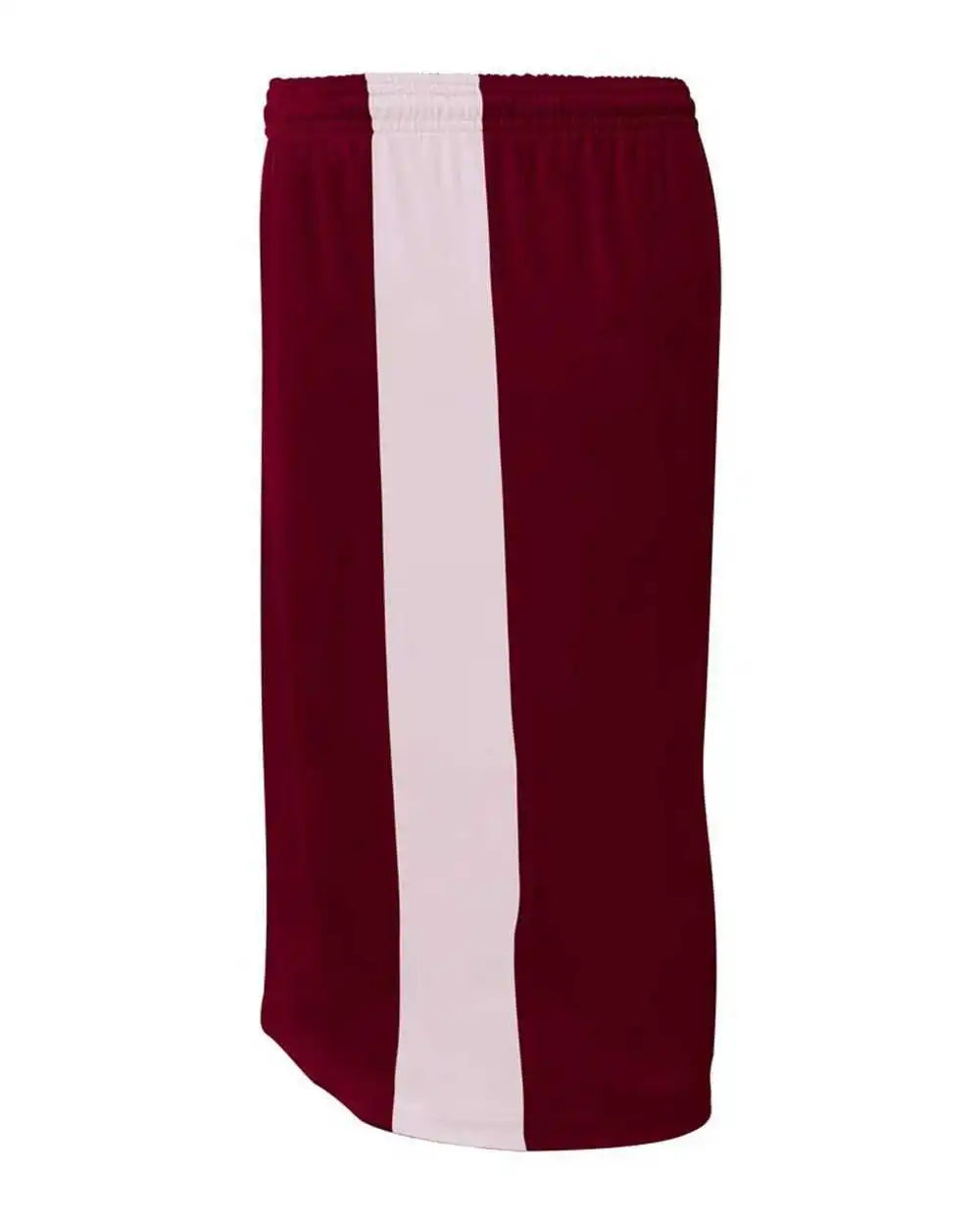 A4 Nb5284 Youth Reversible Moisture Management 8’’ Short - Maroon White