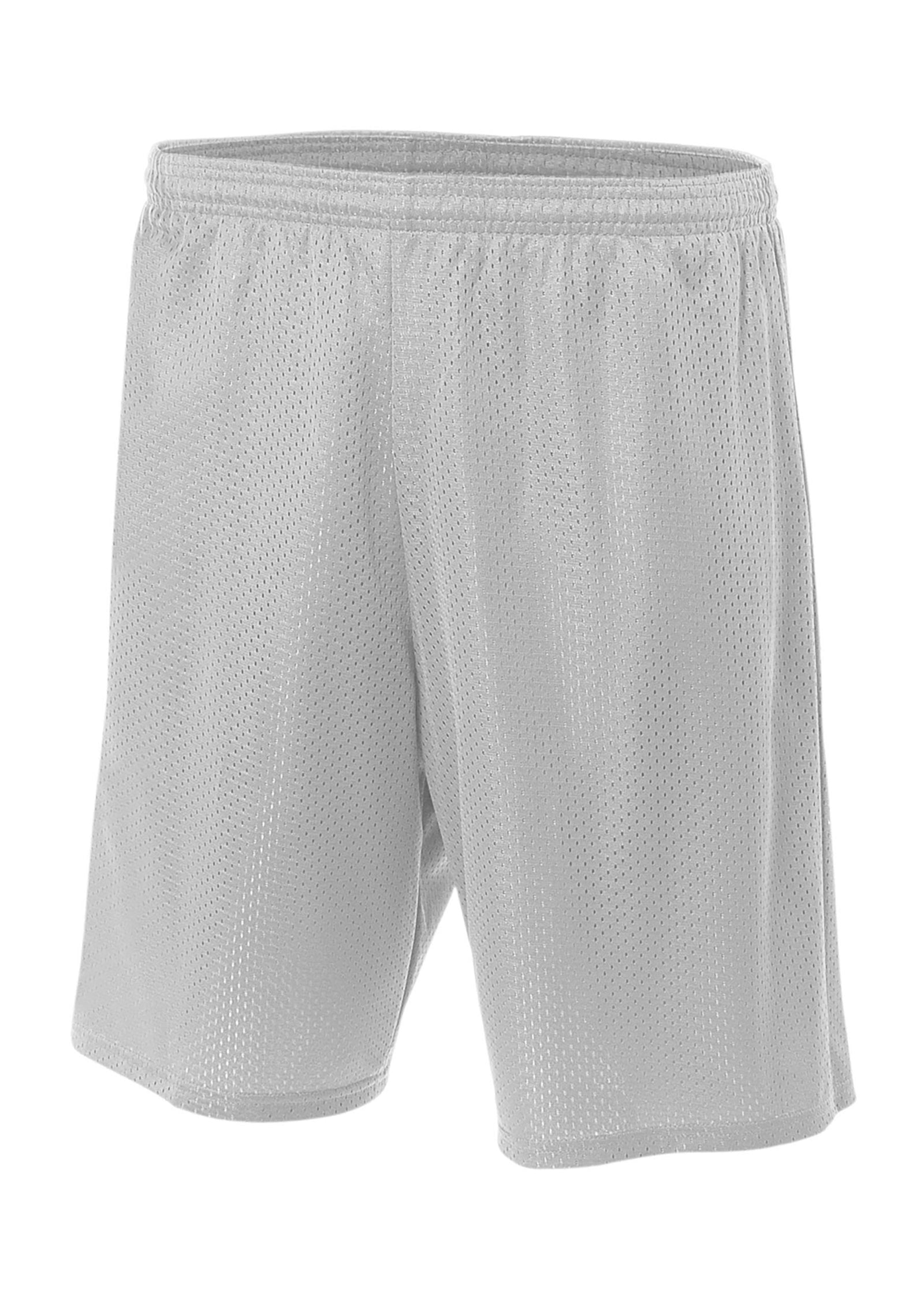 A4 Nb5301 Youth 6’’ Lined Tricot Mesh Short - Silver