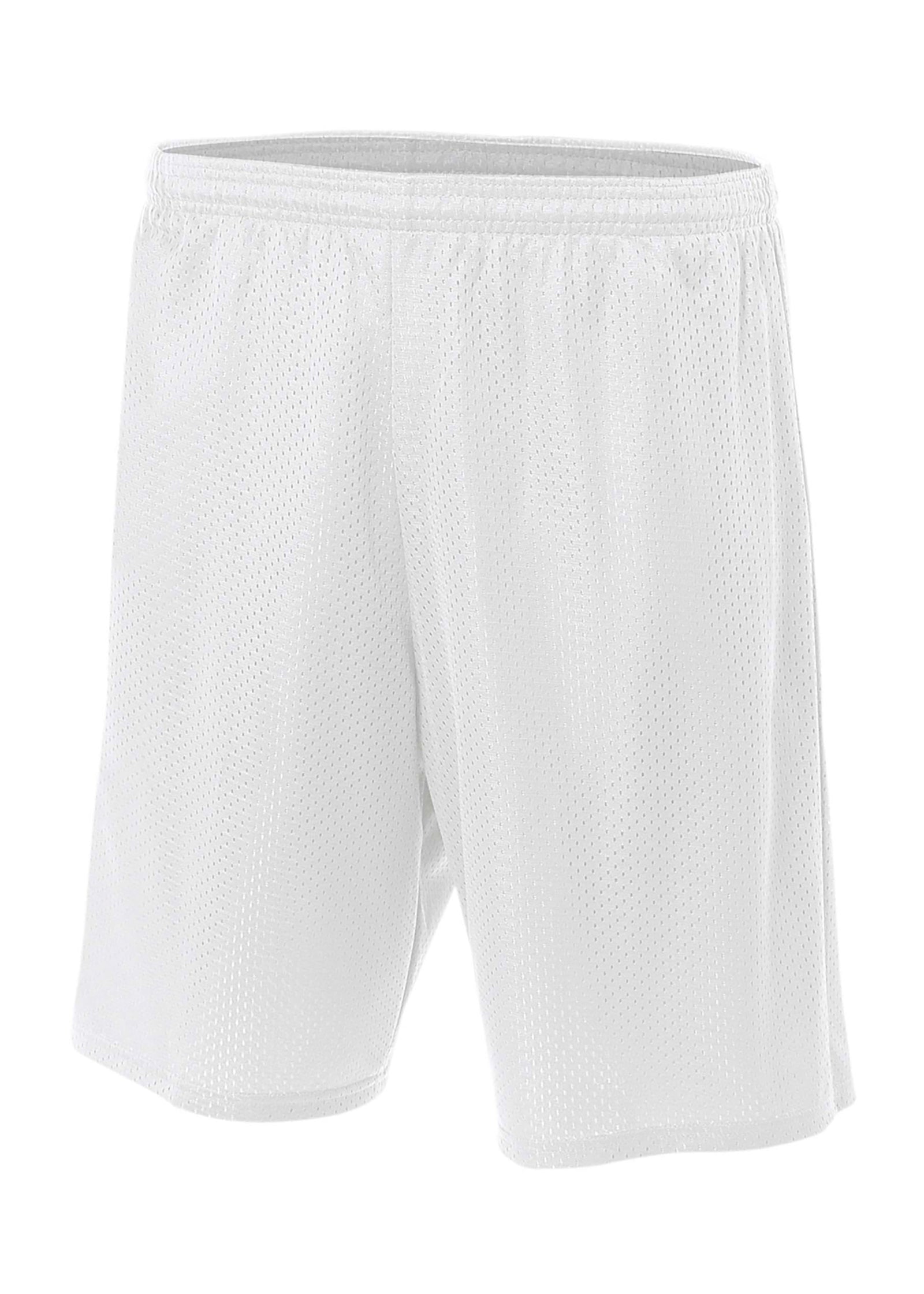 A4 Nb5301 Youth 6’’ Lined Tricot Mesh Short - White