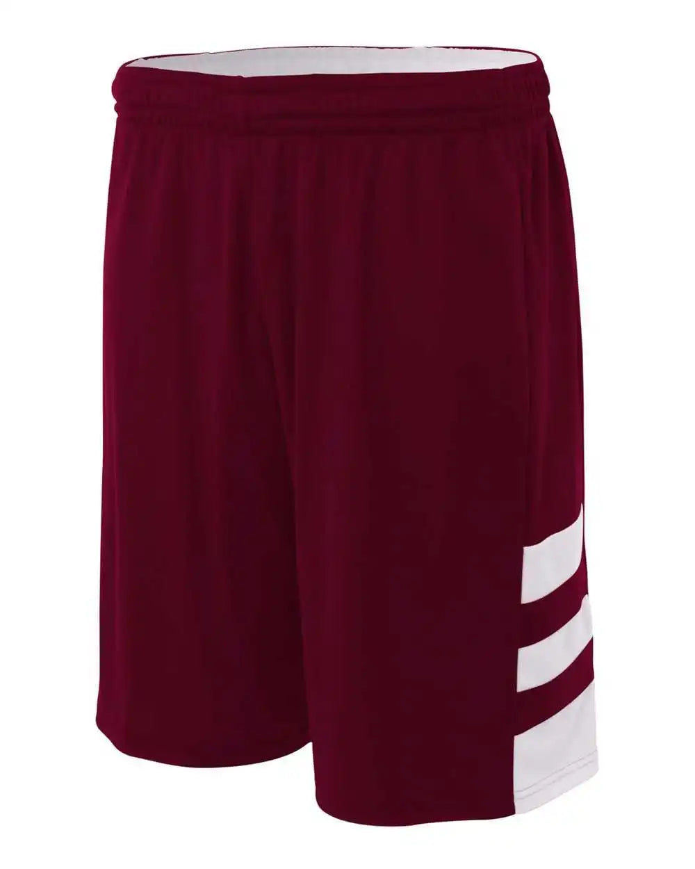A4 Nb5334 8’’ Reversible Speedway Short - Maroon White
