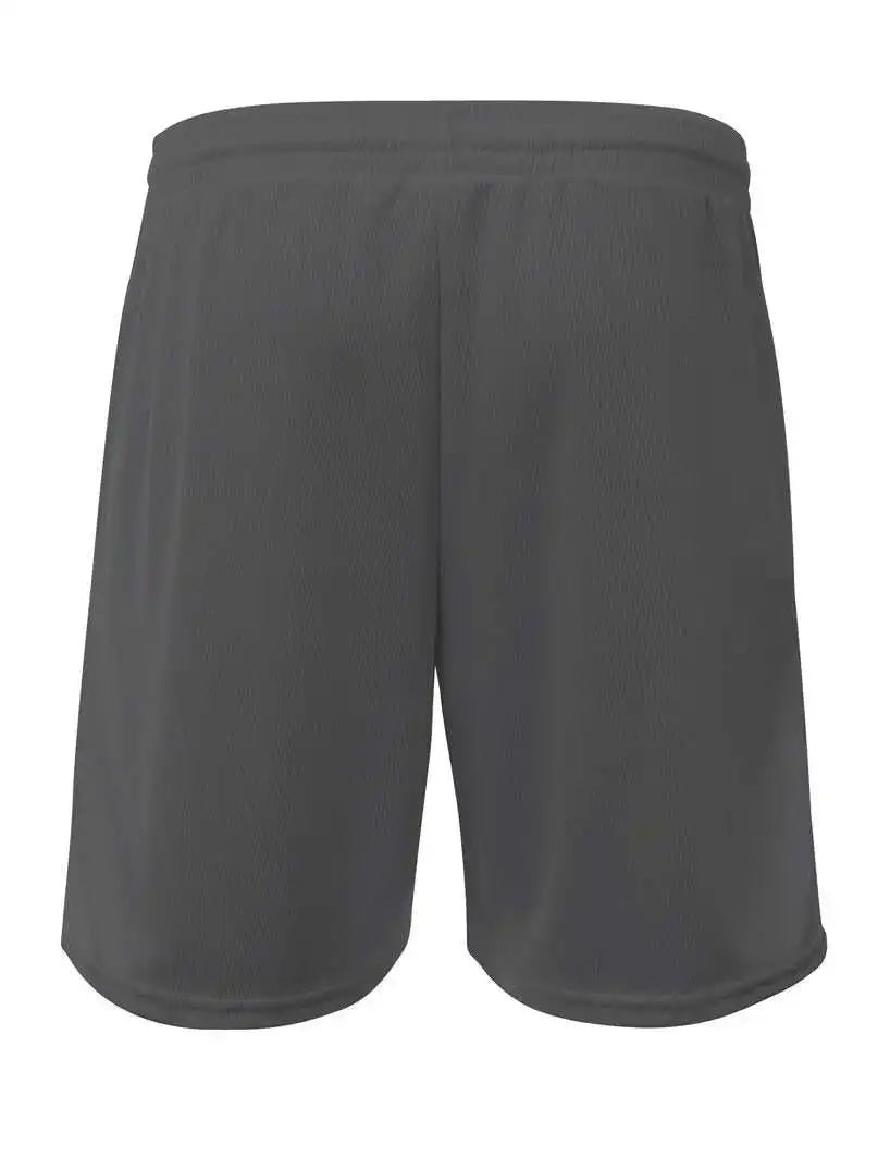 A4 Nb5384 Youth Flatback Mesh Short with Pocket - Graphite