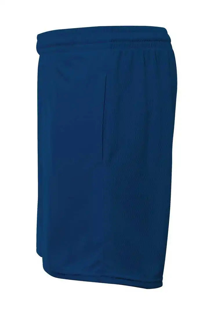 A4 Nb5384 Youth Flatback Mesh Short with Pocket - Navy