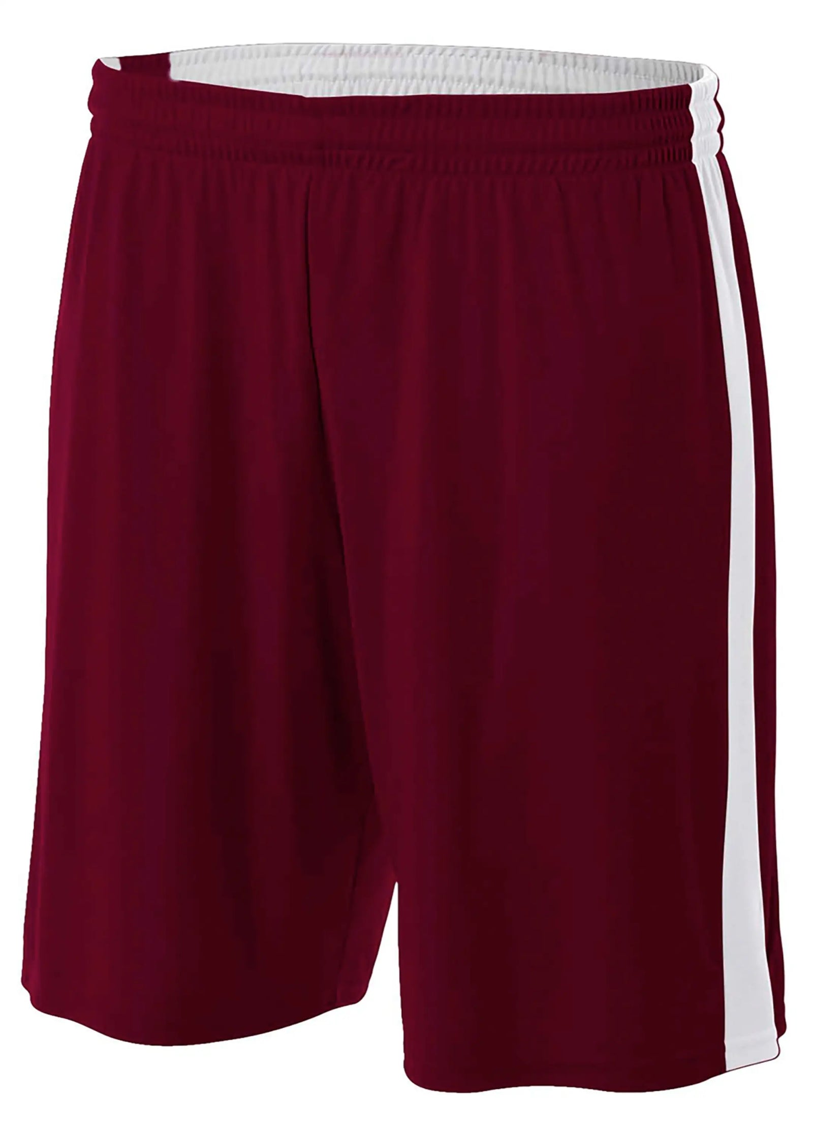 A4 Nb5388 6’’ Youth Reversible Moisture Management - Maroon White