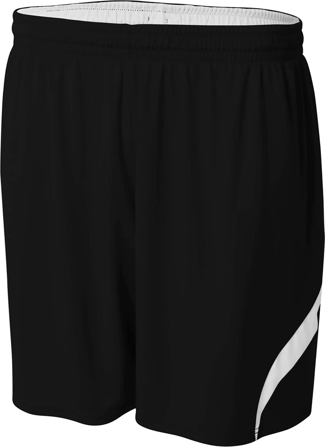 A4 Nb5389 6’’ Youth Double Rweversible Short - Black/white - Black/white / Xs