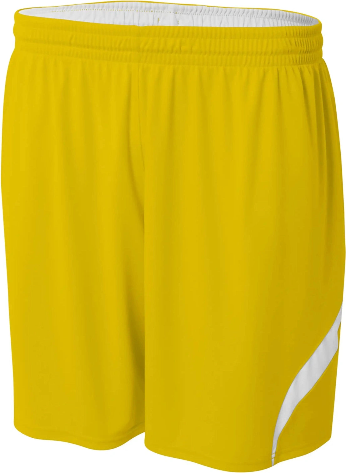 A4 Nb5389 6’’ Youth Double Rweversible Short - Gold White - Xs