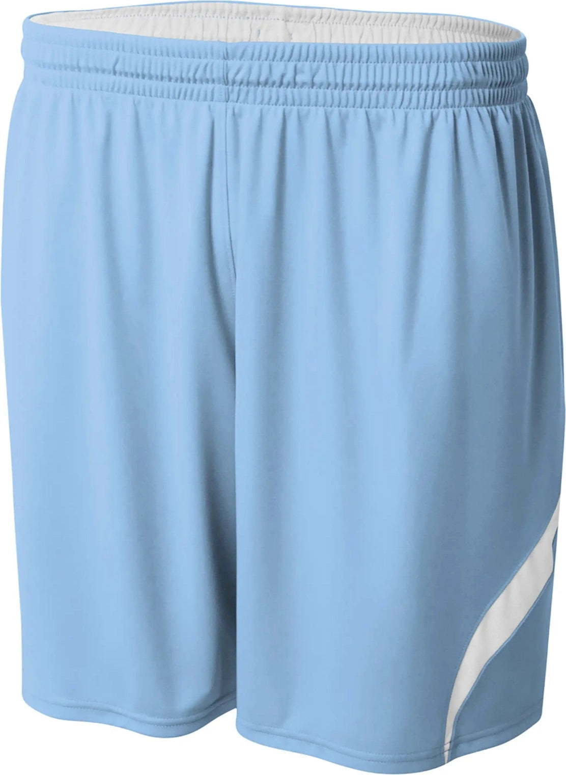 A4 Nb5389 6’’ Youth Double Rweversible Short - Lt Blue/white - Lt Blue/white / Xs