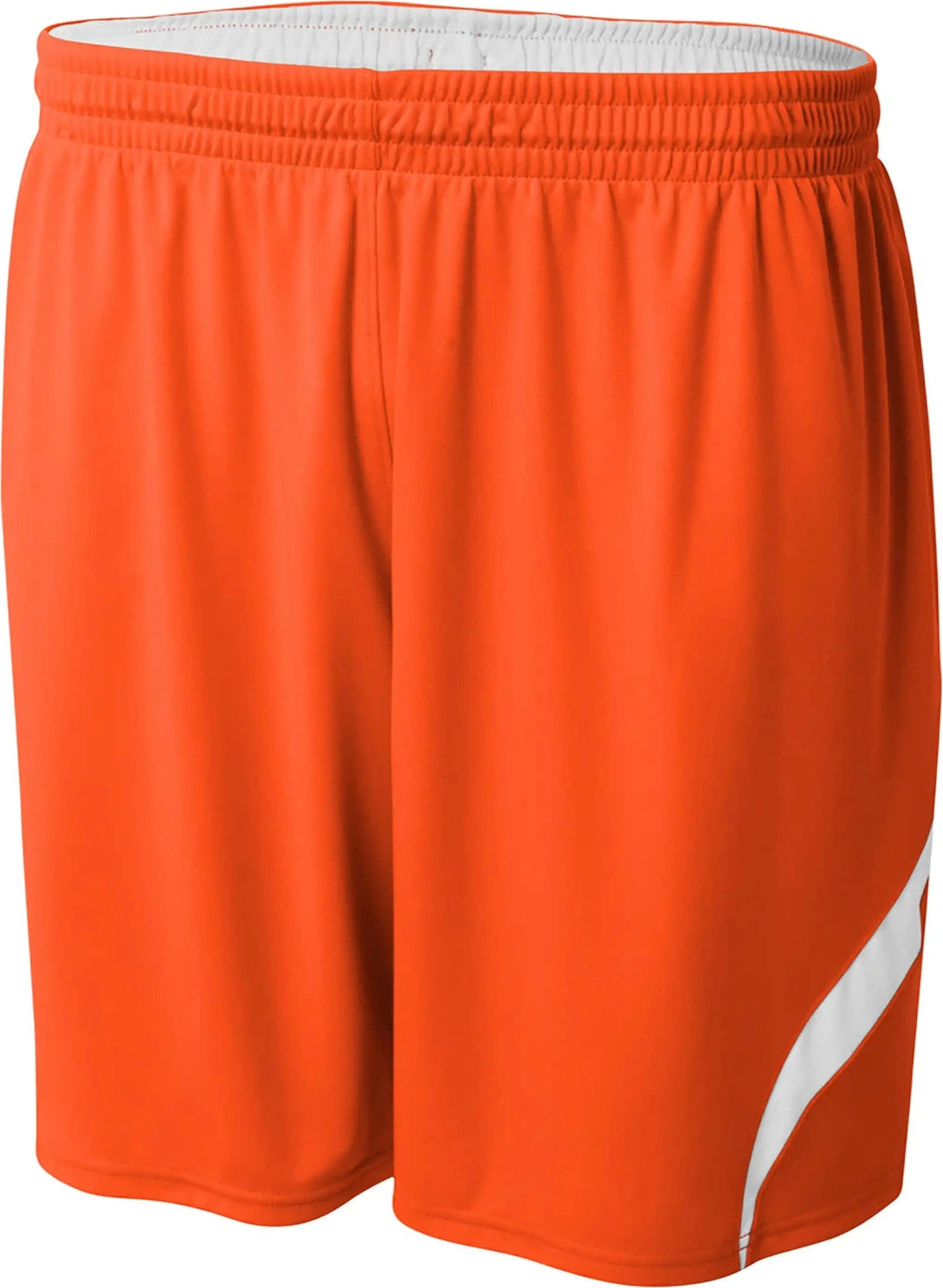 A4 Nb5389 6’’ Youth Double Rweversible Short - Orange White - Xs