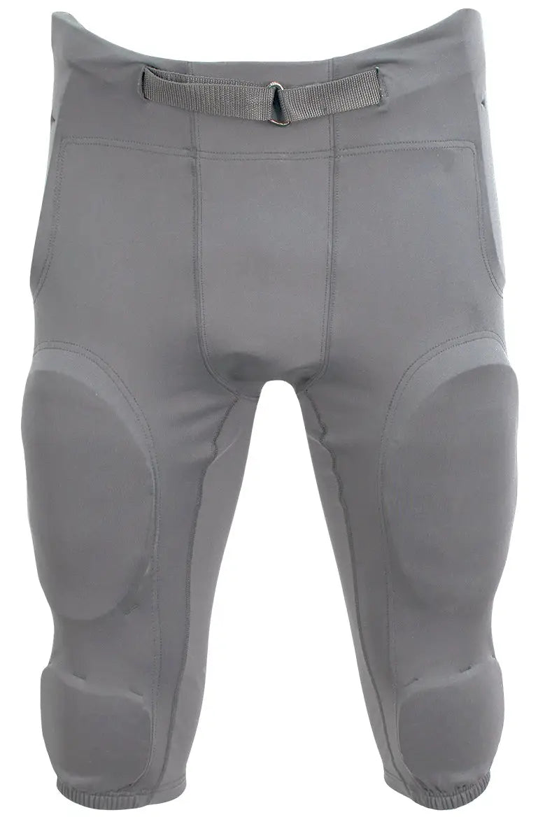 A4 Nb6402 Youth Integrated Football Pant - Silver - Light Gray / Xs