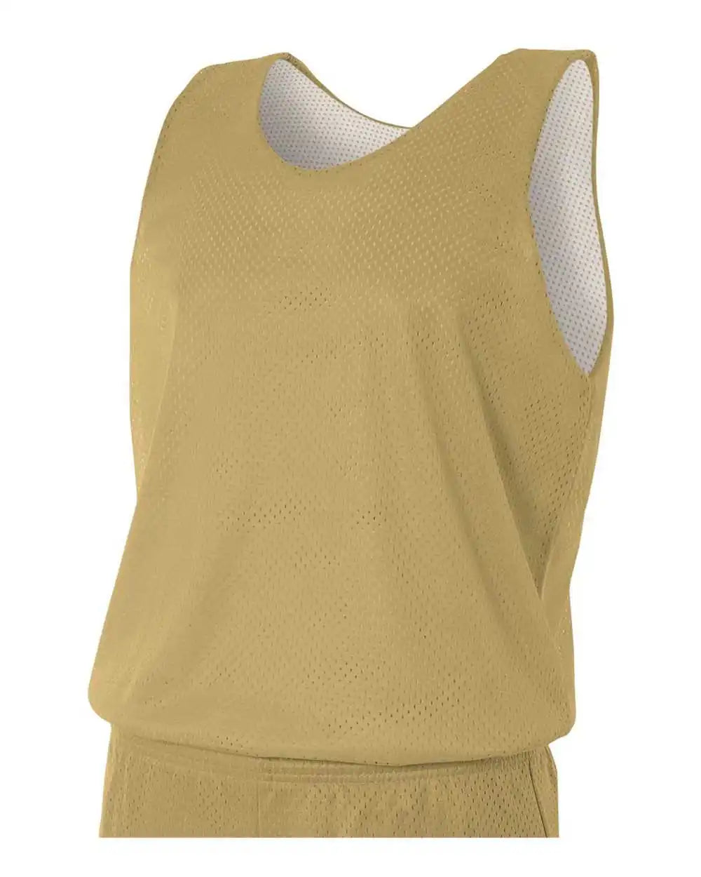 A4 Nf1270 Reversible Mesh Tank - Vegas Gold White