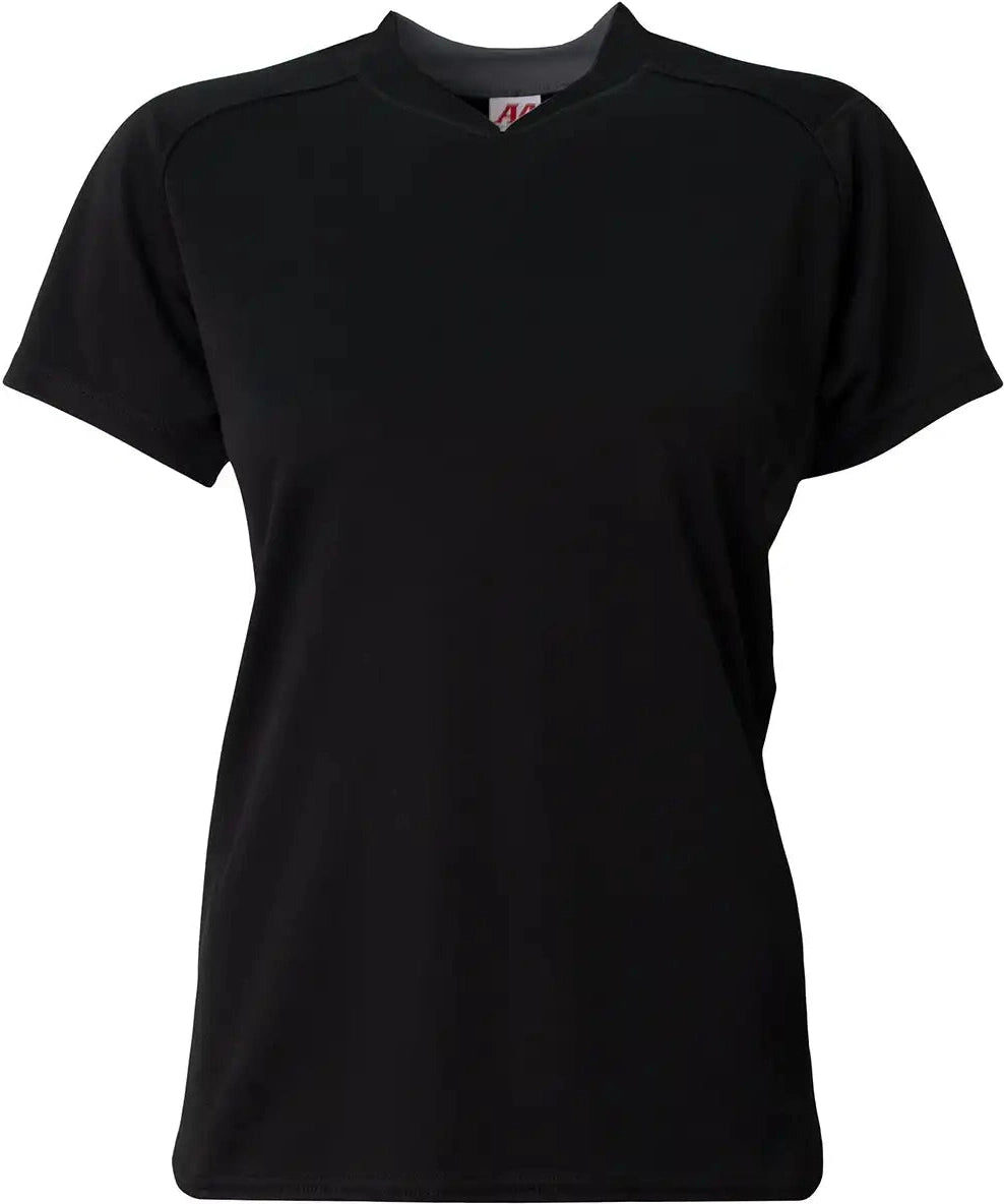 A4 Ng4197 Girl’s Pro Dna Softball Jersey - Black White
