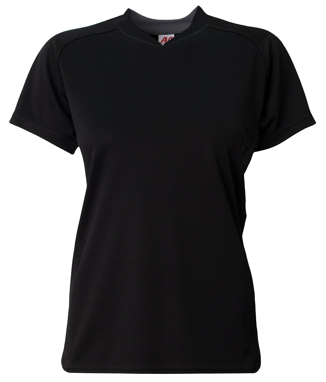 A4 Ng4197 Girl’s Pro Dna Softball Jersey - Black White