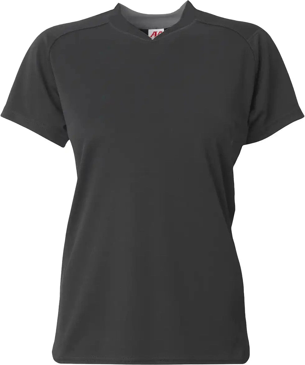 A4 Ng4197 Girl’s Pro Dna Softball Jersey - Graphite - Dark Gray / Girls s