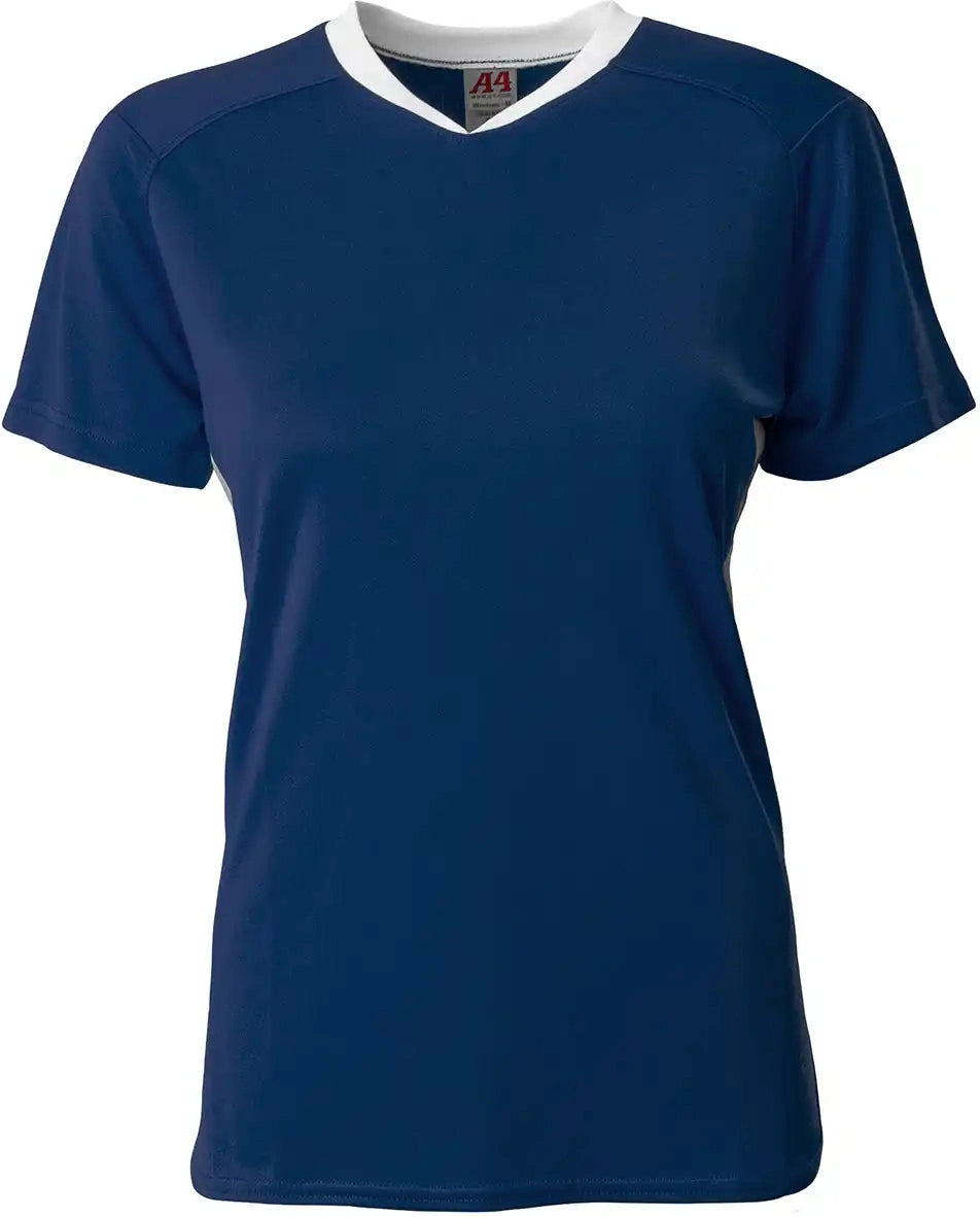 A4 Ng4197 Girl’s Pro Dna Softball Jersey - Navy White - Girls s