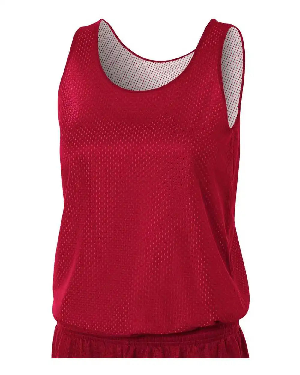 A4 Nw1000 Women’s Reversible Mesh Tank Cardinal White