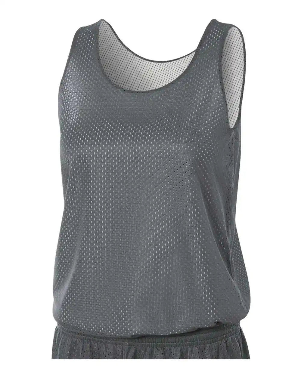 A4 Nw1000 Women’s Reversible Mesh Tank - Graphite White