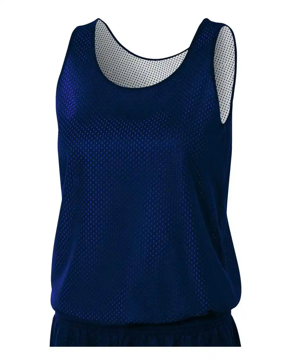 A4 Nw1000 Women’s Reversible Mesh Tank Navy White