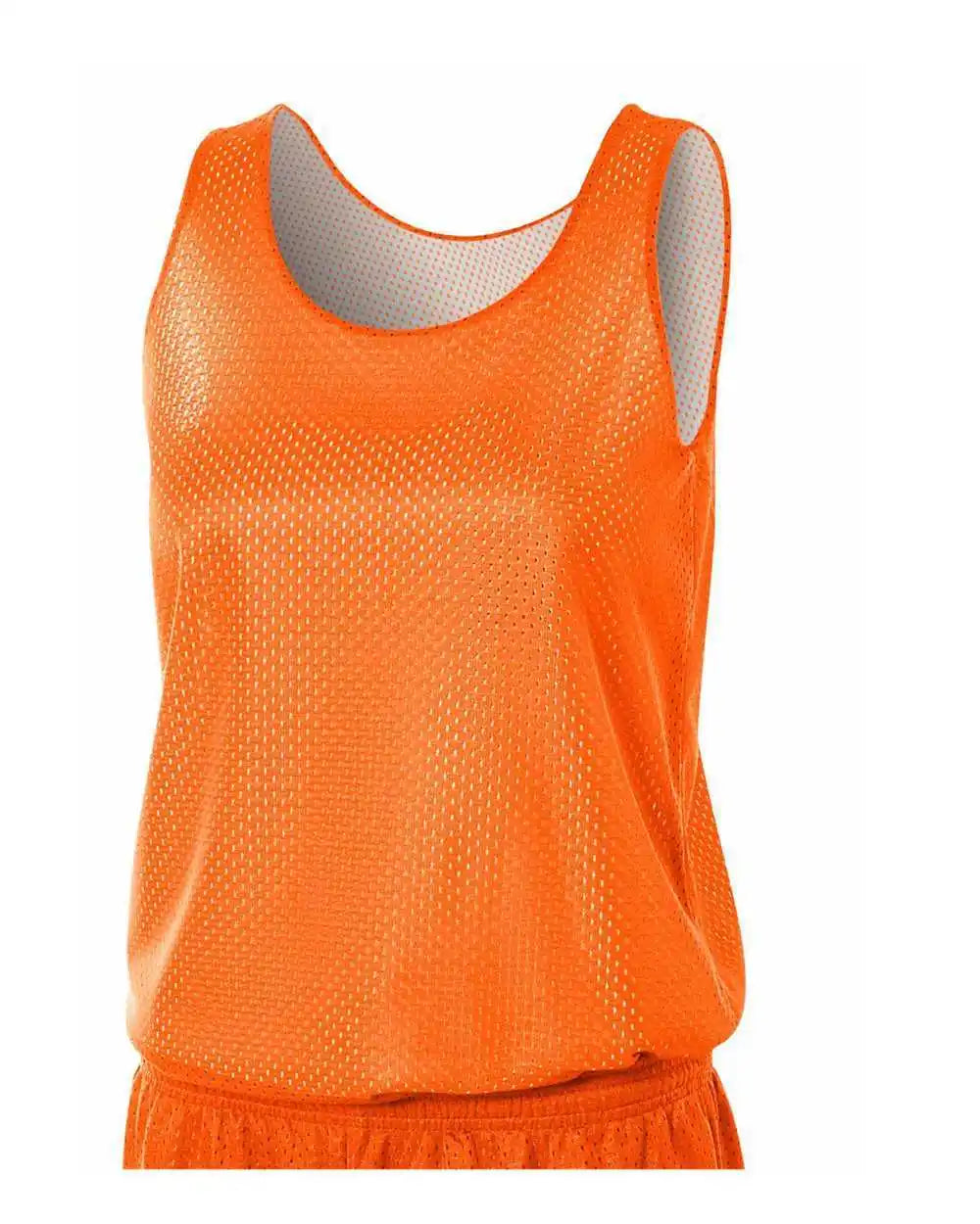 A4 Nw1000 Women’s Reversible Mesh Tank - Orange White