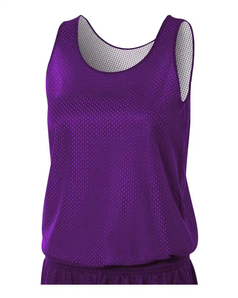 A4 Nw1000 Women’s Reversible Mesh Tank - Purple White