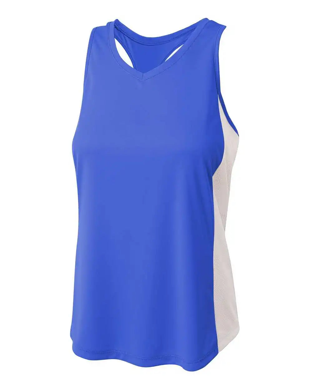 A4 Nw2009 Pacer Singlet with Racerback - Royal White