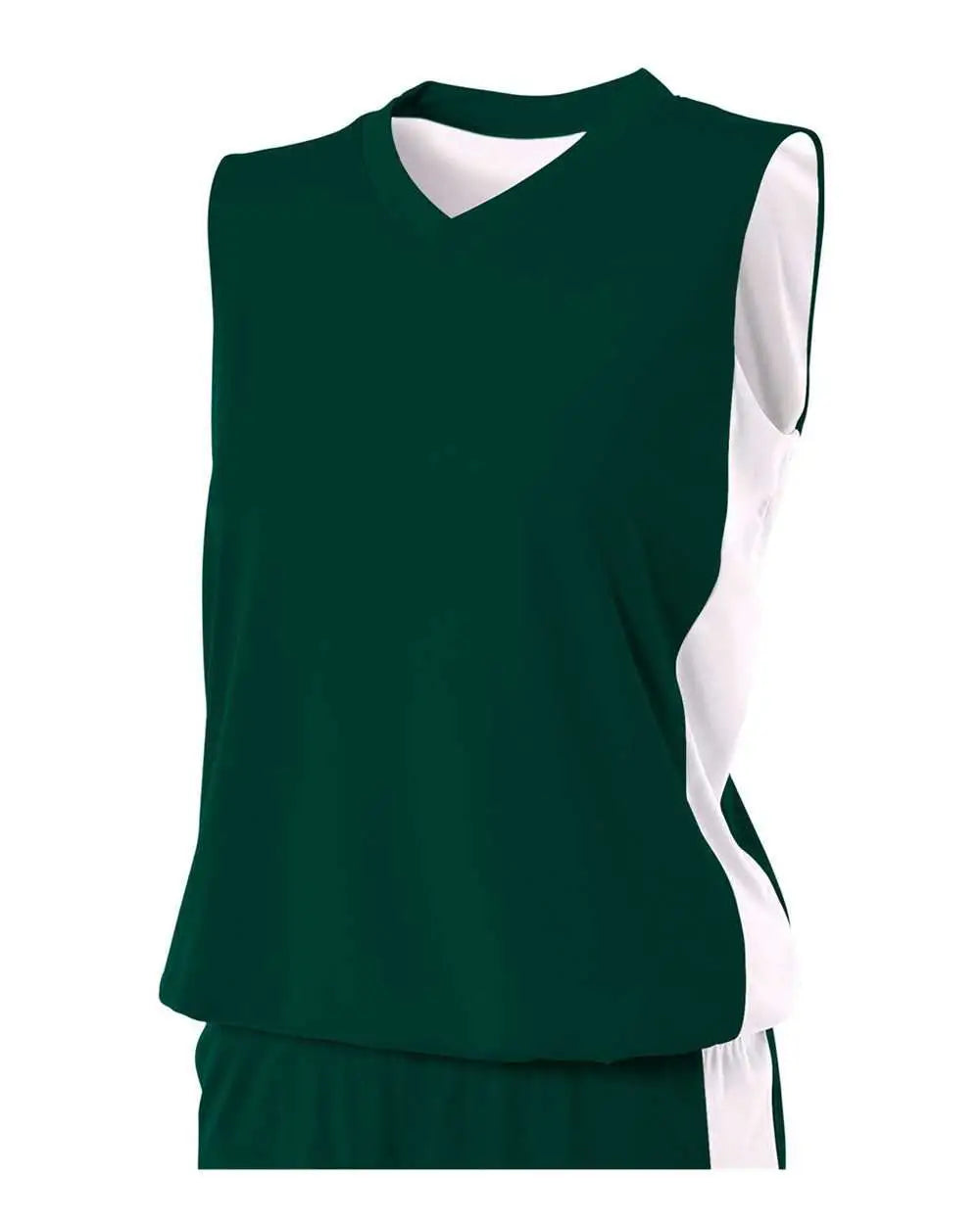 A4 Nw2320 Women’s Reversible Moisture Management Muscle - Forest White