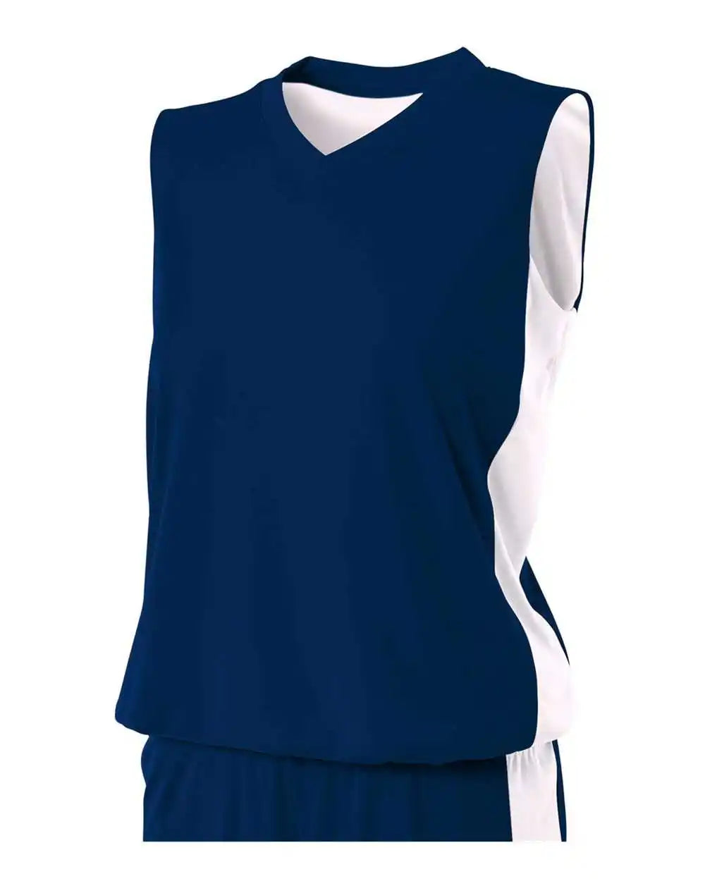 A4 Nw2320 Women’s Reversible Moisture Management Muscle - Navy White