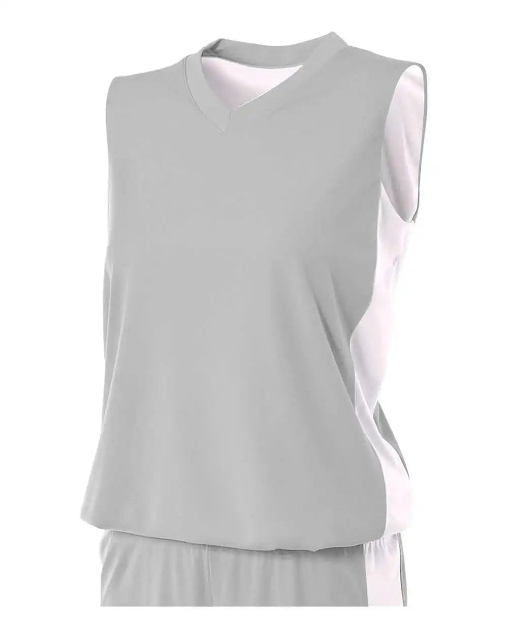 A4 Nw2320 Women’s Reversible Moisture Management Muscle - Silver White