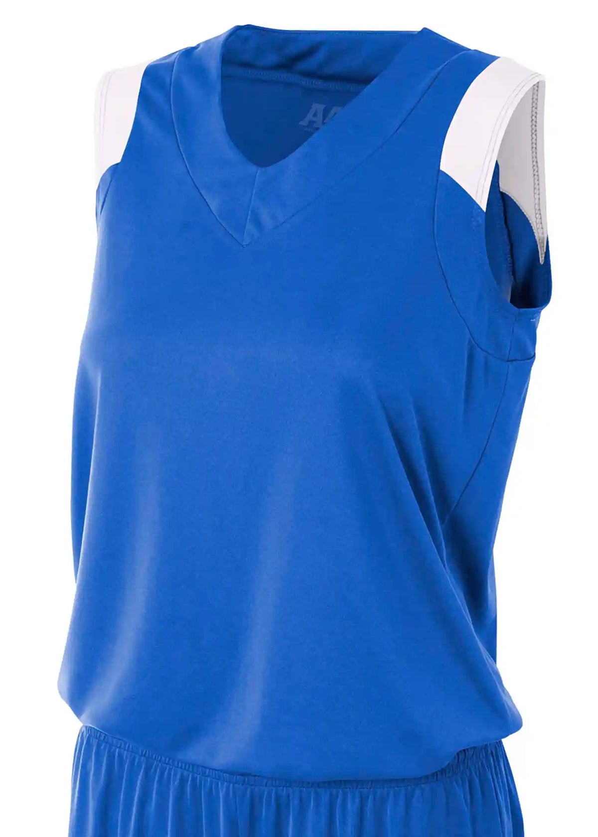 A4 Nw2340 Women’s Moisture Management V-neck Muscle - White