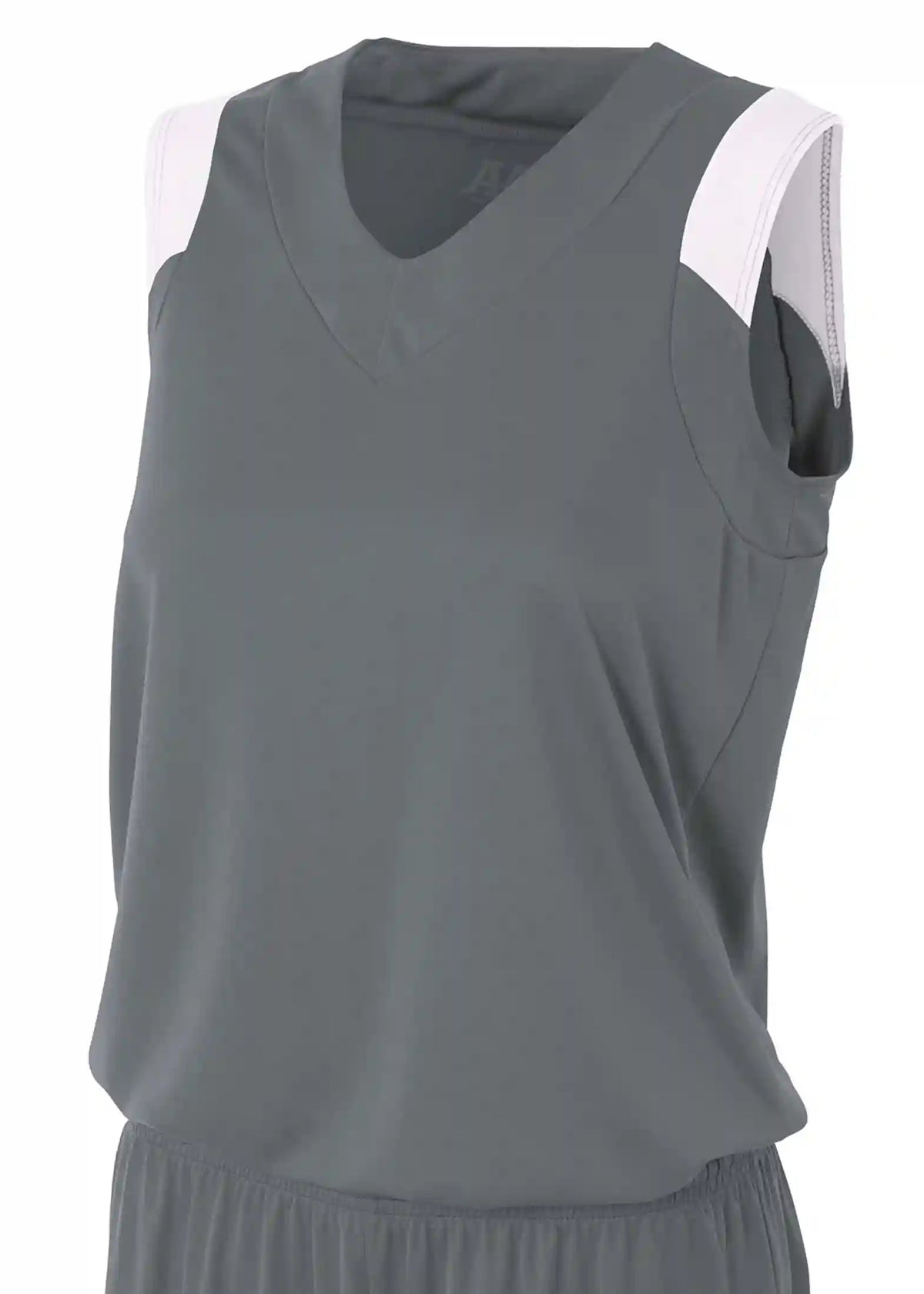 A4 Nw2340 Women’s Moisture Management V-neck Muscle - White