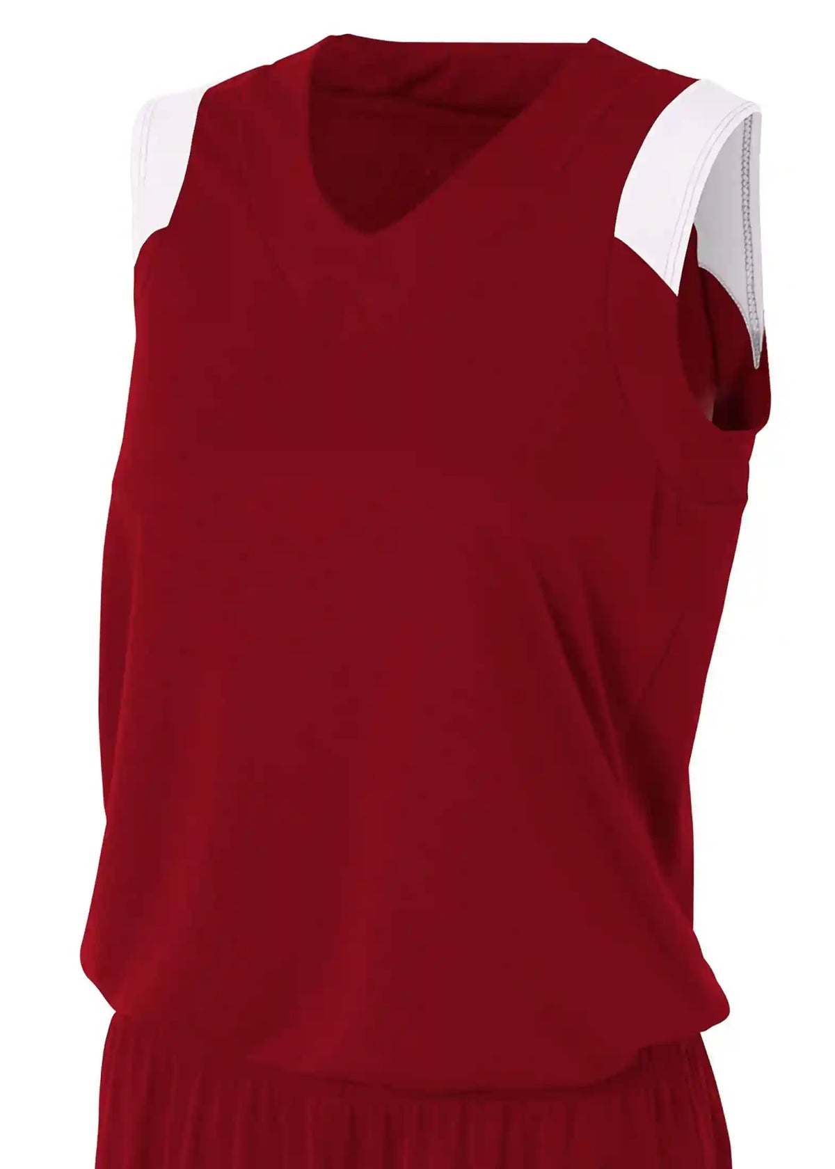 A4 Nw2340 Women’s Moisture Management V-neck Muscle - White