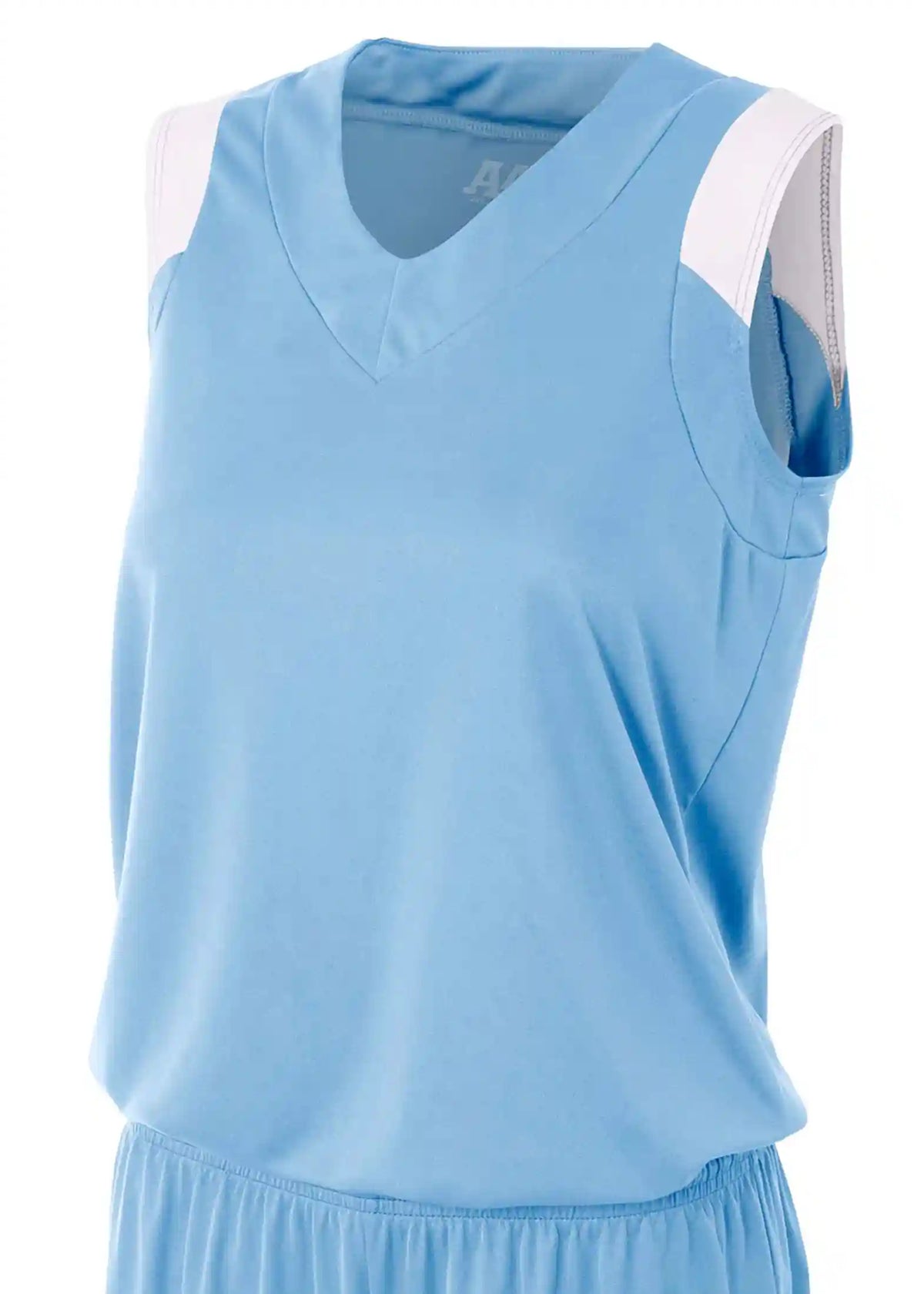 A4 Nw2340 Women’s Moisture Management V-neck Muscle - White
