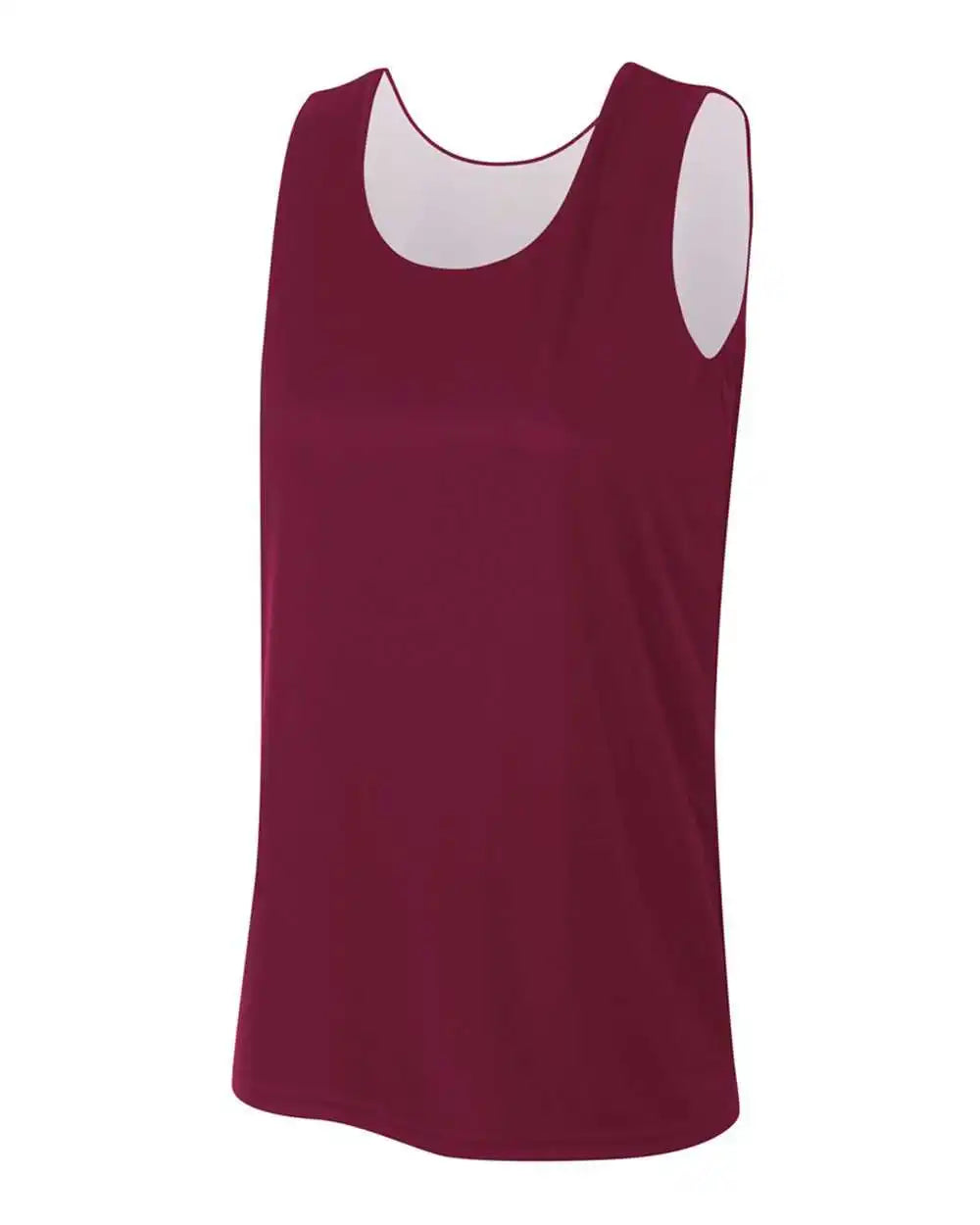 A4 Nw2375 Women’s Reversible Jump Jersey - Maroon White