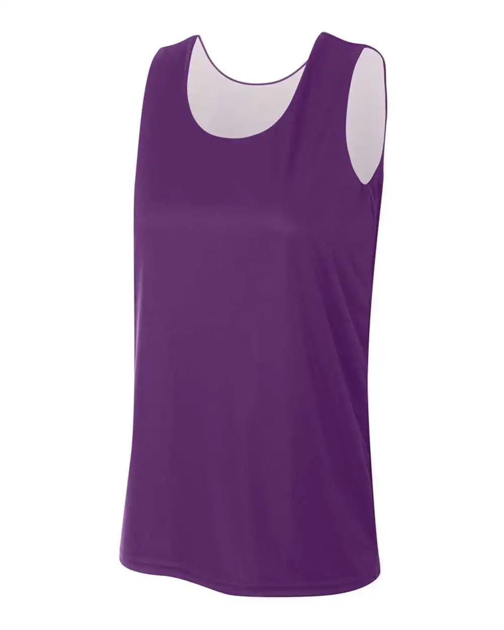 A4 Nw2375 Women’s Reversible Jump Jersey - Purple White