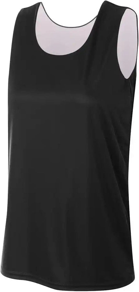 A4 Nw2390 Women’s Sprint Jump Reversible Jersey - Black White - Ladies Xs