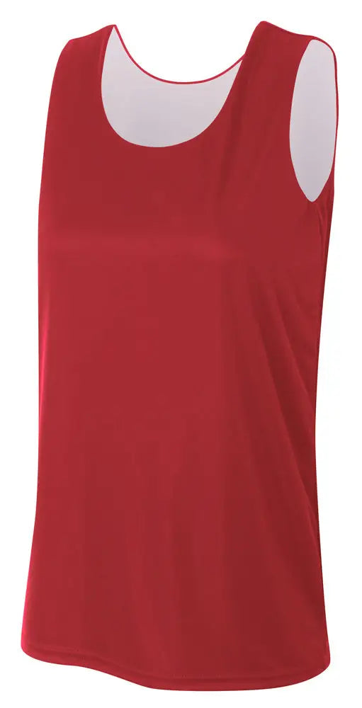 A4 Nw2390 Women’s Sprint Jump Reversible Jersey - Cardinal White