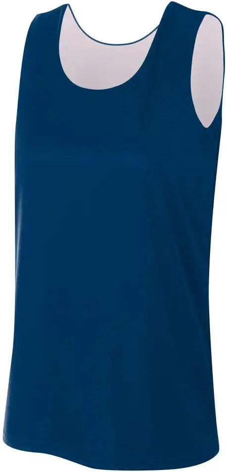A4 Nw2390 Women’s Sprint Jump Reversible Jersey - Navy White - Ladies Xs