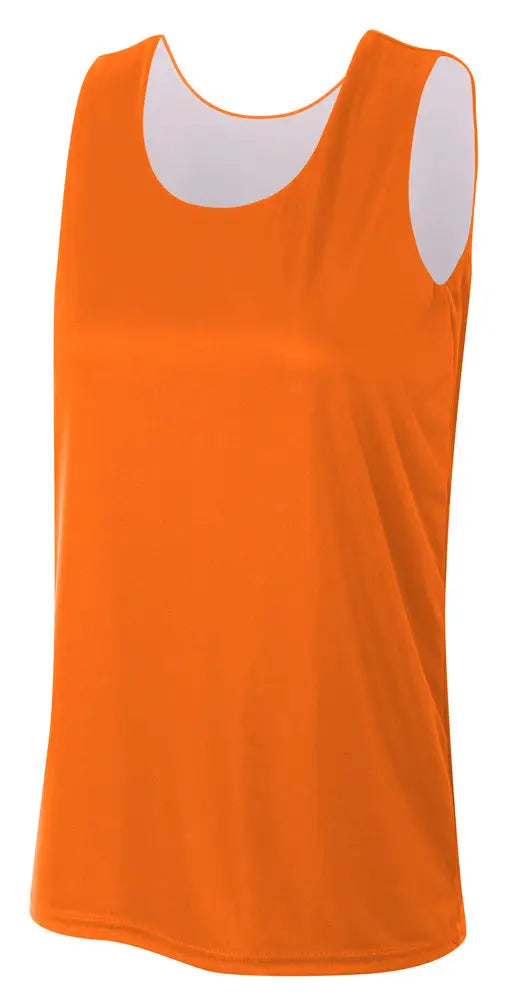 A4 Nw2390 Women’s Sprint Jump Reversible Jersey - Orange White - Ladies Xs